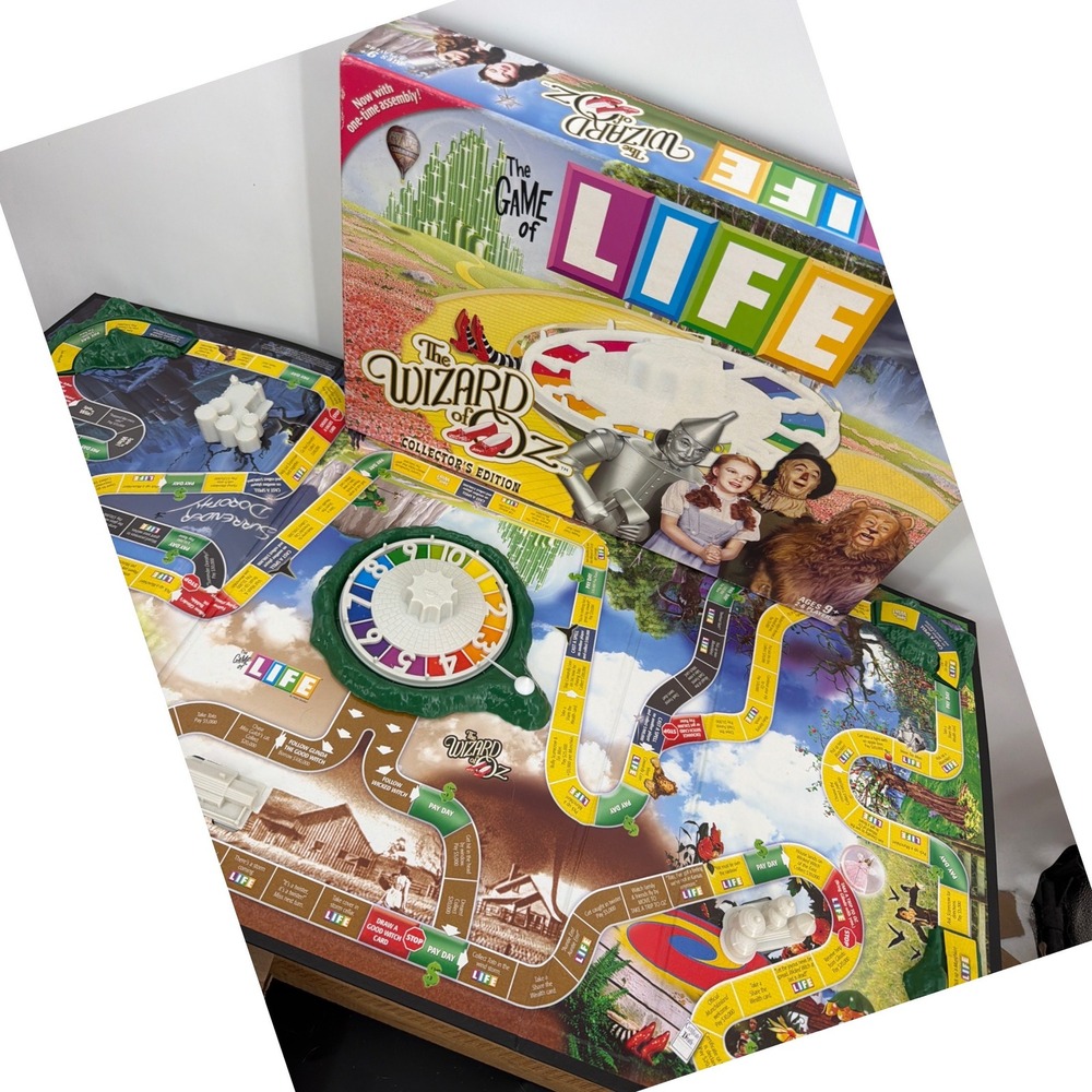 The Game of LIFE Wizard of Oz Collector's Edition Board Game 2008 Hasbro READ